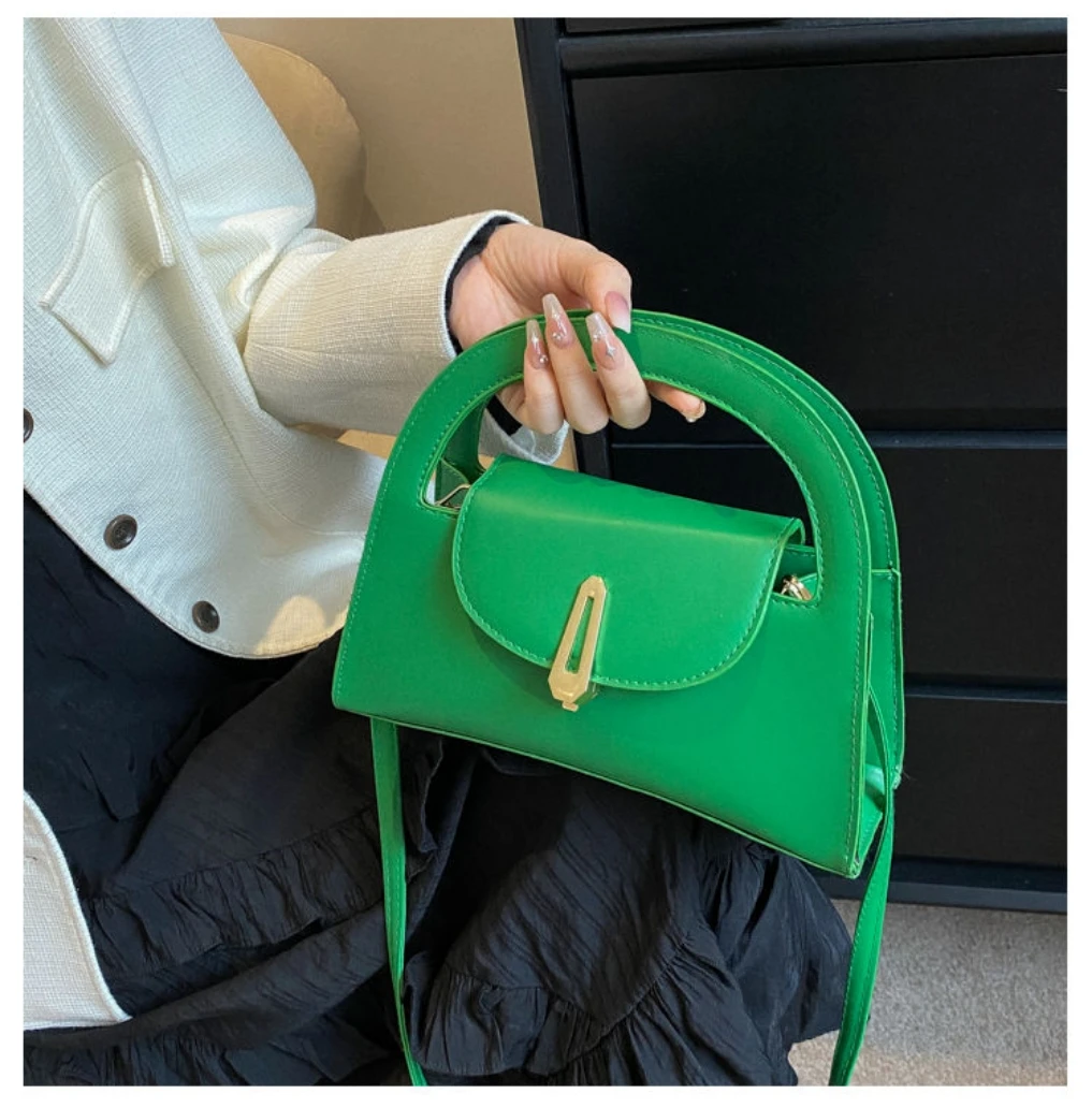 Green 2024 Fashion Woman Bag Trend Shoulder PU PVC Girl Lady Bags Handbag Cosmetic Case Purses Tote Women's Hand Bag for Women