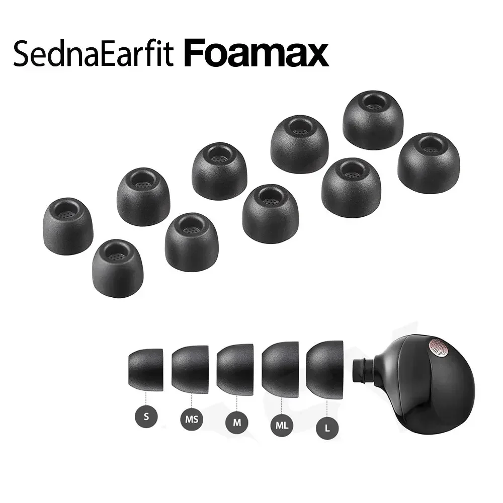 

AZLA Foamax Memory Sponge Eartips for Sony WF-1000XM5 pi8 IE600 SednaEarfit Sponge Earplugs Dust Filter Replacement of C Tips