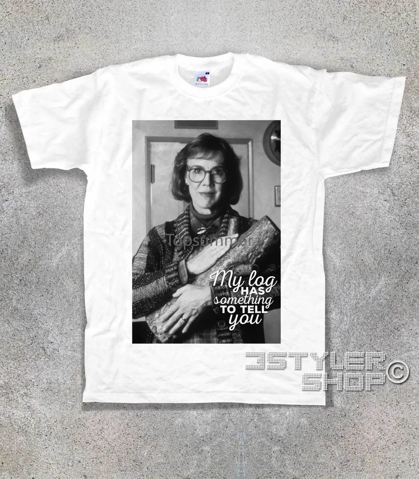 

T-Shirt Uomo Twin Peaks La Signora Col Ceppo Log Lady Laura Palmer Cooper