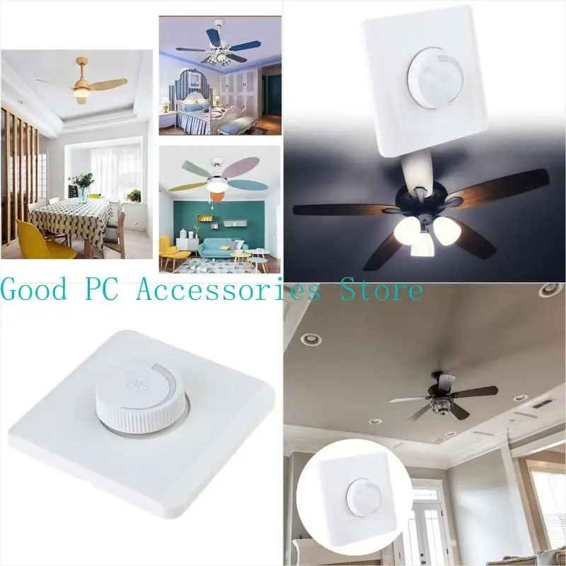 

R53C Type 86 Ceiling Fan Wall Switching Concealed Mount Speed Control Knob for Home