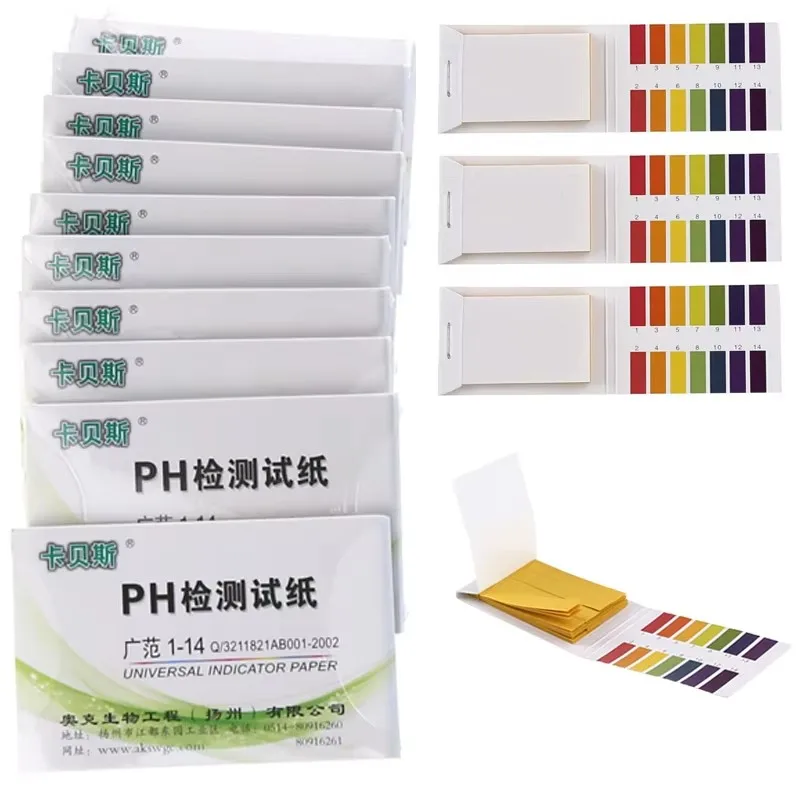 400/1600 Strips Professional 1-14 ph Litmus Paper Ph Test Strips Water Cosmetics Soil Acidity Test Strips with Control Card
