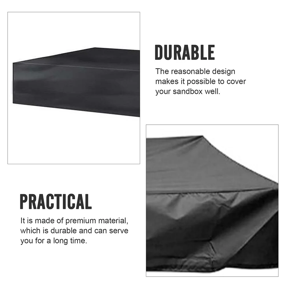 

Waterproof Cover Durable Sandbox Canopy Weather Resistant Sun Protection Drawstring Design Easy to Install and Remove