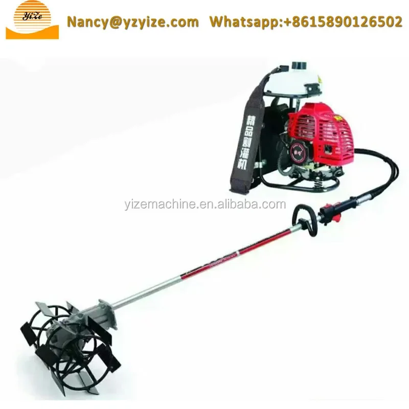 Small Diesel Engine Lawn Grass Cutting Weeding Machine for Sale Agricultural weeder Backpack small household weeder