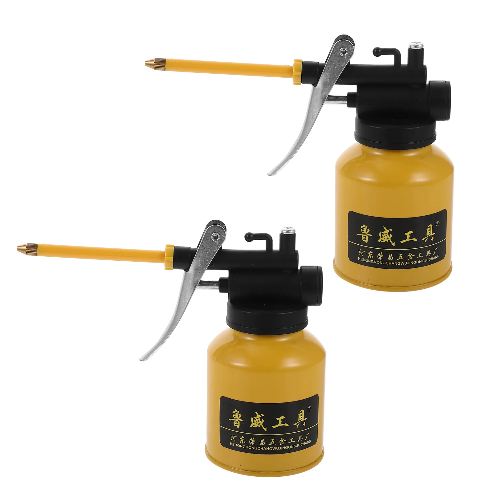 

2 Pcs 250ml Aluminum Alloy Oil Pot High Pressure Oil Can for Home (Yellow) oiler can oil can pump pump oiler can