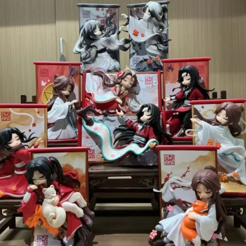 Tian Guan Ci Fu Scroll Series Anime Figure Blind Box - Cute Mystery Model Doll Hua Cheng Xie Lian Decorative Gift for Collectors