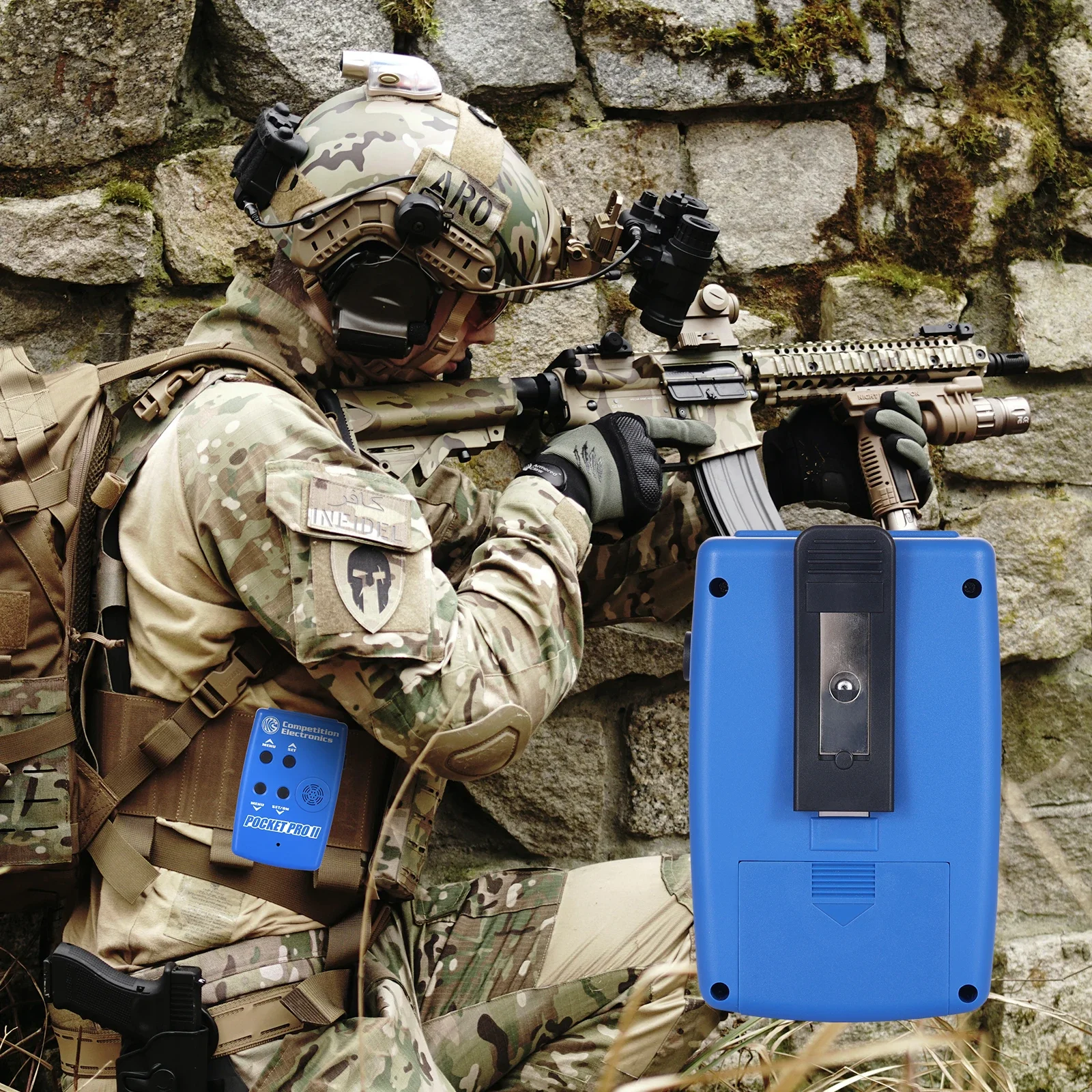 Shot Timers IPSC Competition Shooting Pro Timer Steel Challenge Match Timer with LCD Display for Live Fire Training & Practice