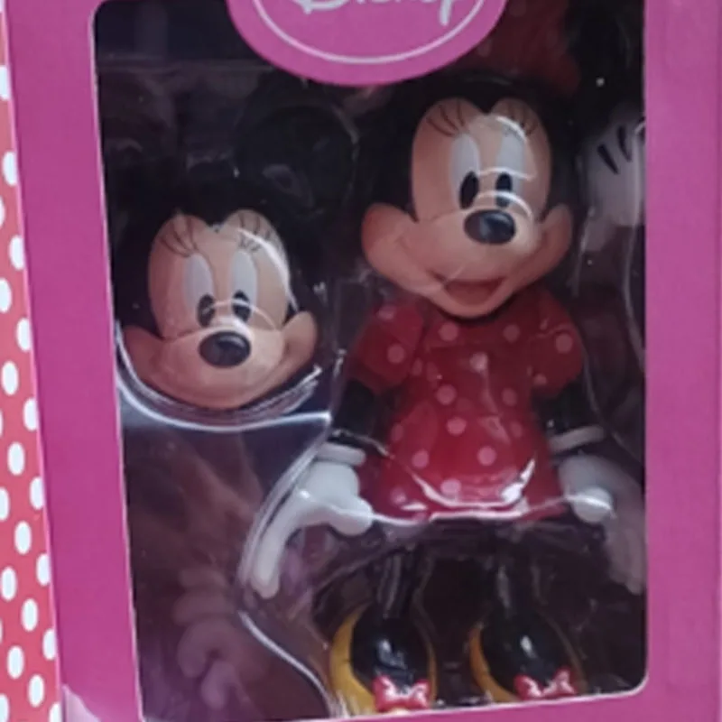 Authentic Disney Classic Minnie Anime Character Model Toy Part Alloy Handmade Series Fashion Toy Desktop Ornament Holiday Gift