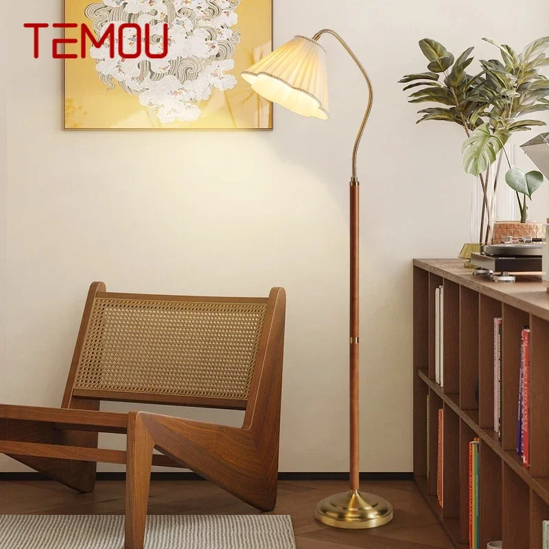 

TEMOU Contemporary Floor Lamp Nordic Family Iiving Room Bedroom Homestay Creativity LED Decorative Standing Light