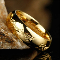 European and American Popular Movie Lord of The Rings Men's and Women's Non Fading Titanium Steel Trendy Jewelry
