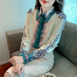 Stylish Women's Blouse for a Chic Look Fashion printing Women's shirts 2024 Spring Summer tops blusa mujer