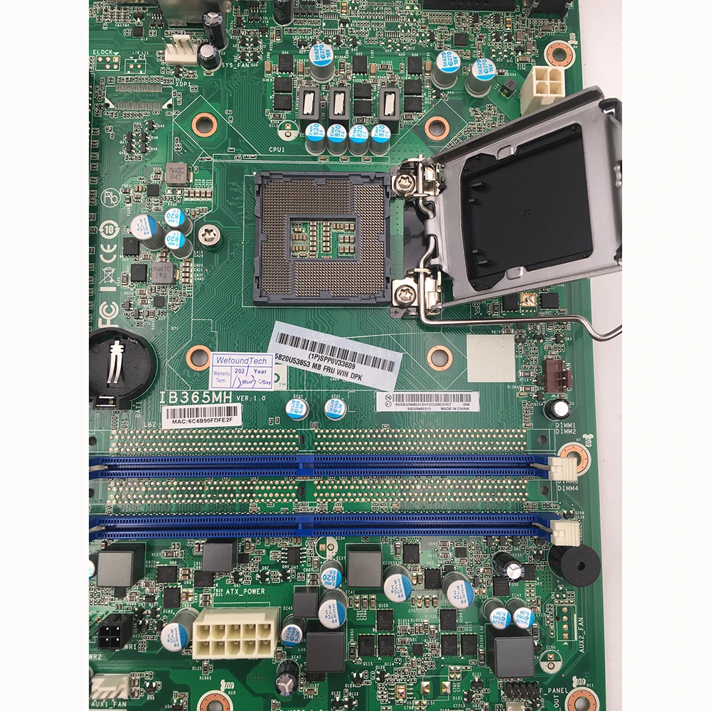 Original Desktop Motherboard for Lenovo for ThinkCentre E76x M425/525 IB365MH 5B20U53853  Fully Tested High Quality