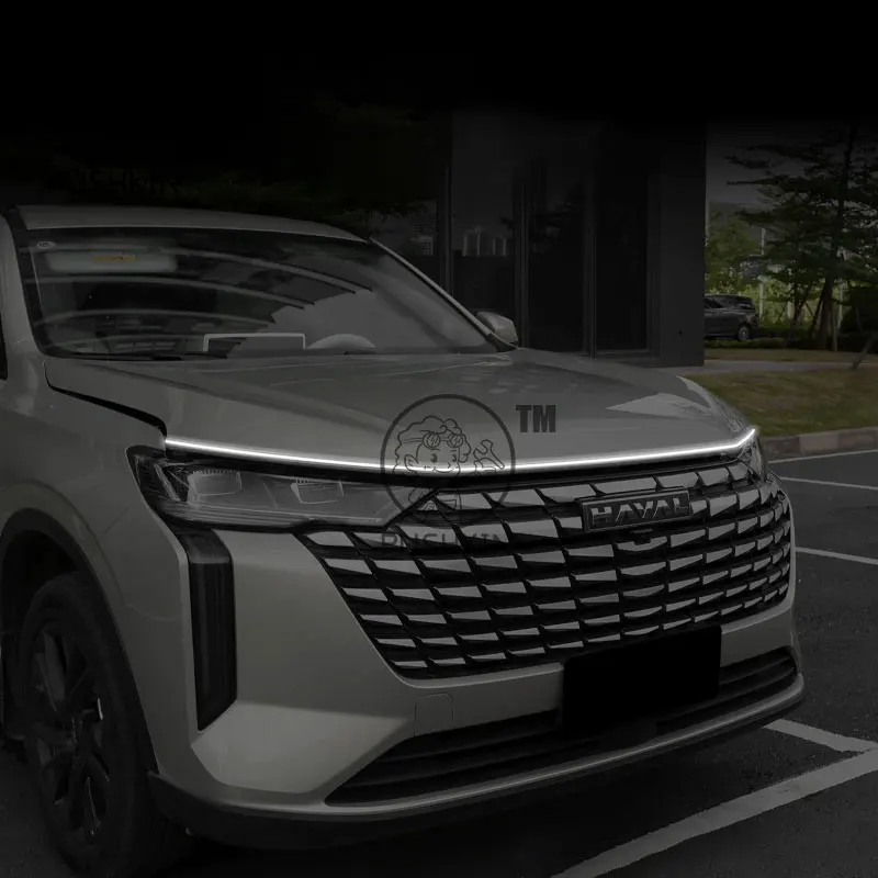 Iluminación del maletero del coche compatible con HAVAL H6 4th 2024 2025, luz de ambiente del maletero del capó delantero, barra de luz modificada, accesorios de Interior del coche