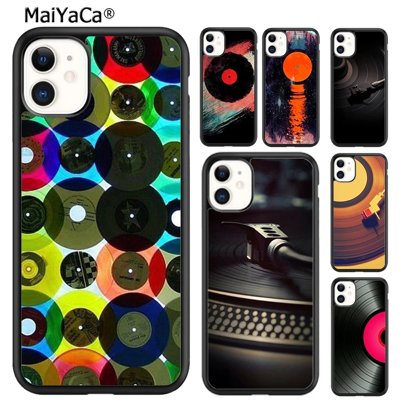 MaiYaCa Vinyl Record Original Phone Case For iPhone 16 15 SE2020 6 7 8 plus 11 12 mini 13 14 pro max shell  coque