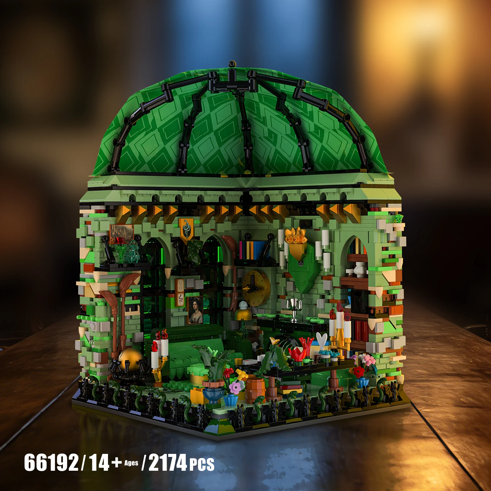 Creative Magic World Common Room Street View Harry Building Blocks Model Educational Adult Toy Gift Puzzle Decorative MOC2174pcs
