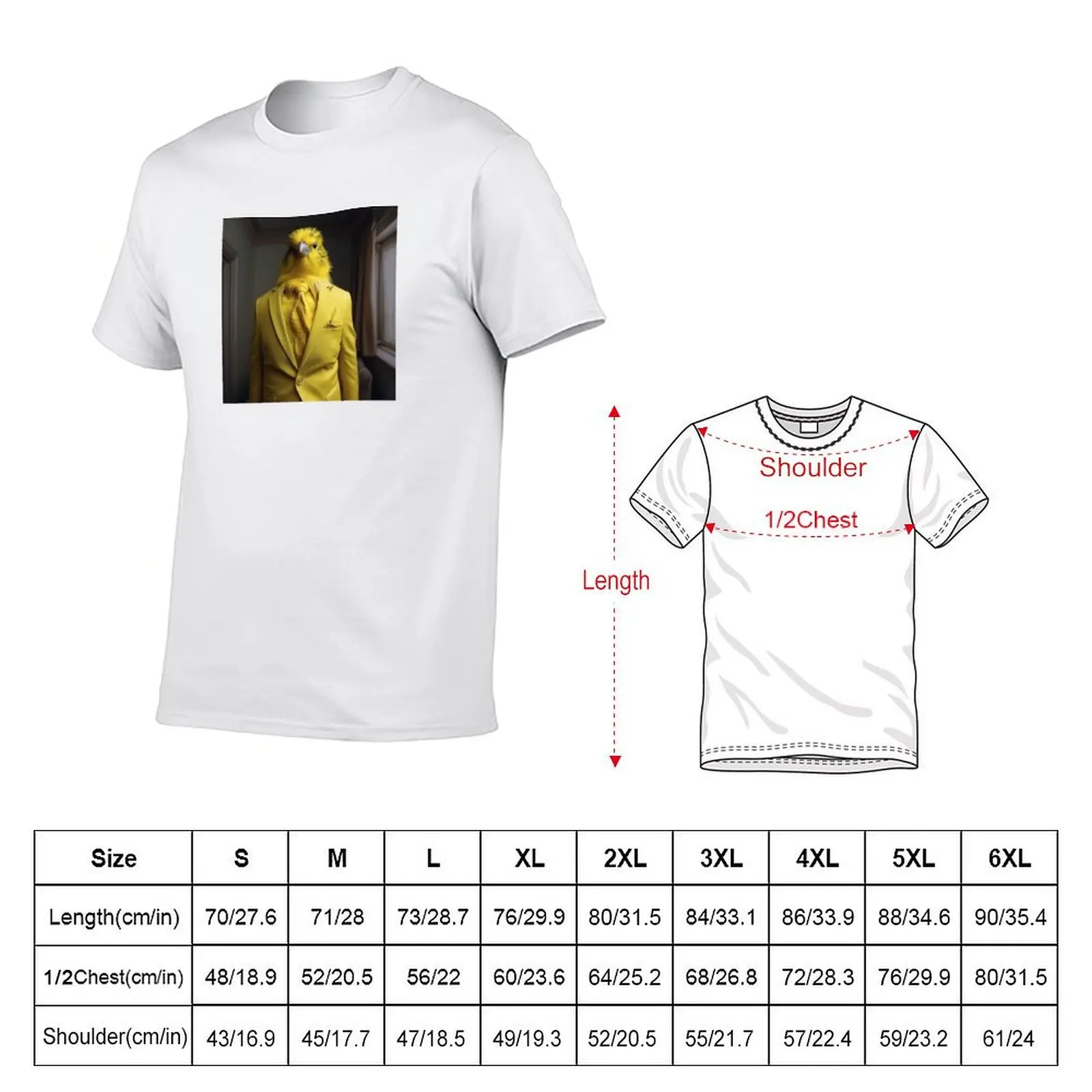 Animal portrait with clothes (31) T-Shirt cotton t shirts high quality man graphic t shirt cotton t shirt man T-shirt