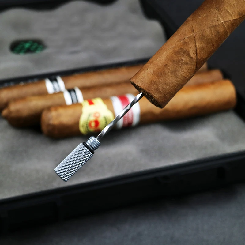 Cigar-ポータブルフォームツール,便利な器具,ステンレス鋼のハンドパンチ,トラベルアクセサリー