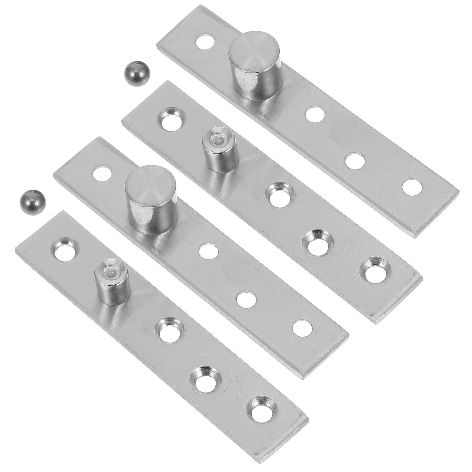 

2Pcs Revolving Door Hinge 360Degree Rotation Stainless Steel Pivot Heavy Duty Fits Wooden Cabinet Alloy Doors Hardware