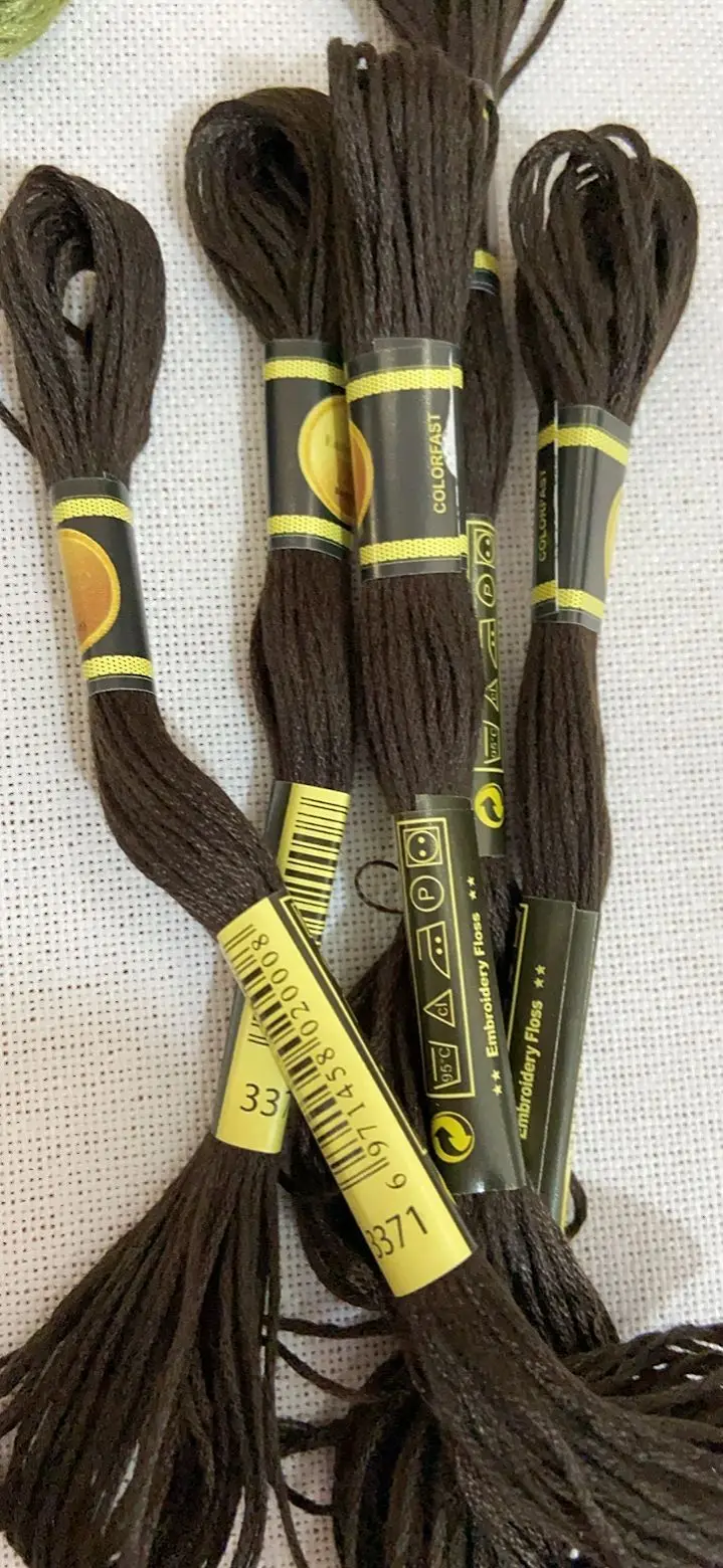 Fil à broder au point de croix pour débutants, artisanat de bracelet bricolage, modules 8M, sans anticorps, arc-en-ciel, DMC 3371, ensemble de 10 pièces par couleur