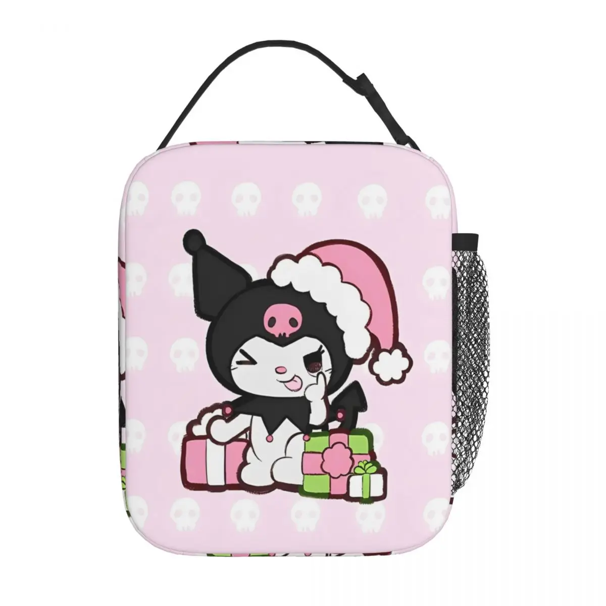 Pink Kuromi Christmas Cutie Insulated Lunch Bag Large Meal Container Cooler Bag Lunch Box Tote College Picnic Food Storage Bags