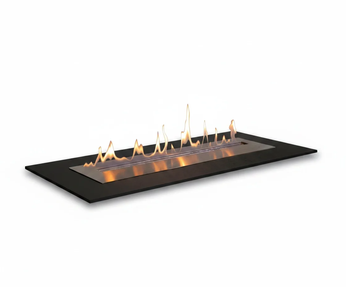

Bio Ethanol Fireplace, Stainless Steel Ventless Fireplace Insert, Real Flame Indoor Ethanol Heater, for Living Room, Hotel