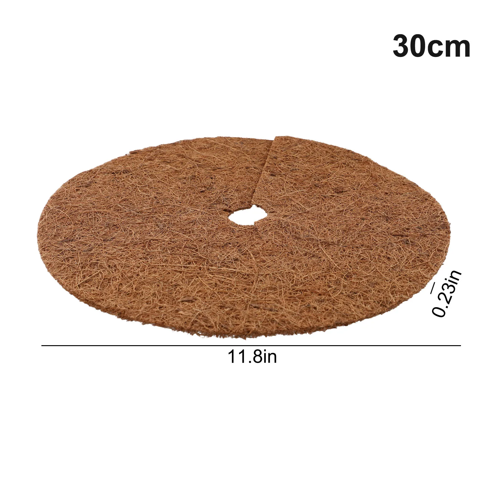 3PCS 20cm-60cm Natural Coco Coir Fiber Tree Mulch Ring Protector Organic Weed-Barrier Mat Anti-grass Disc Flower Pot Cover Set