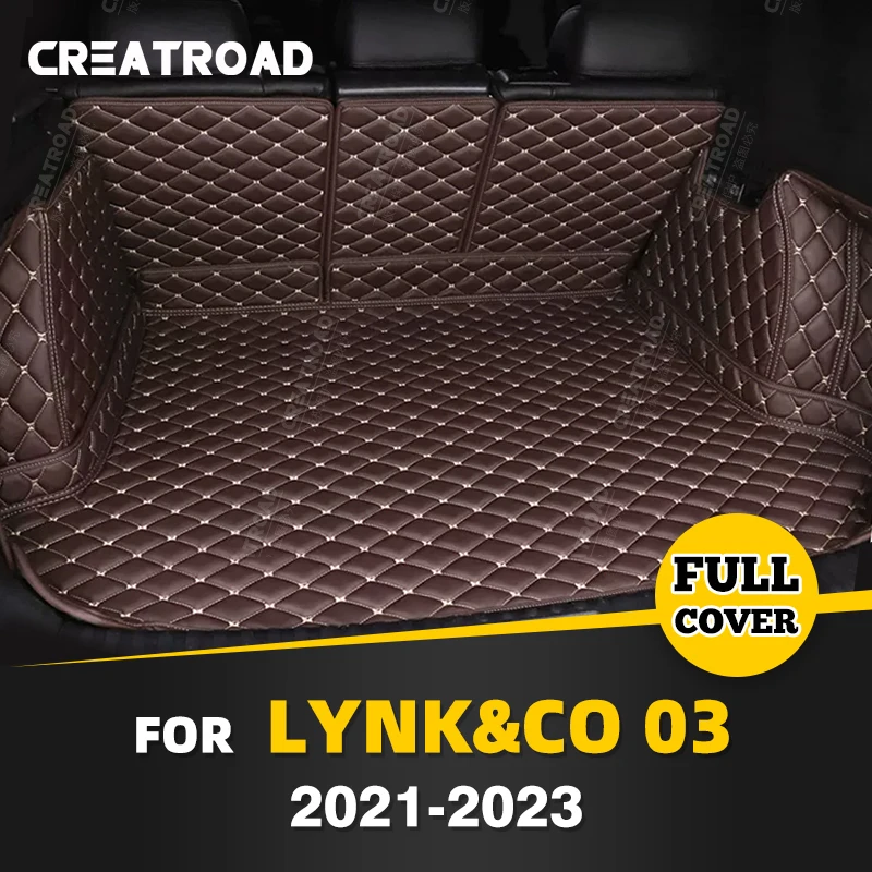 Auto Full Coverage Trunk Mat For LYNK&CO 03 2021-2023 22 Car Boot Cover Pad Cargo Liner Interior Protector Accessories