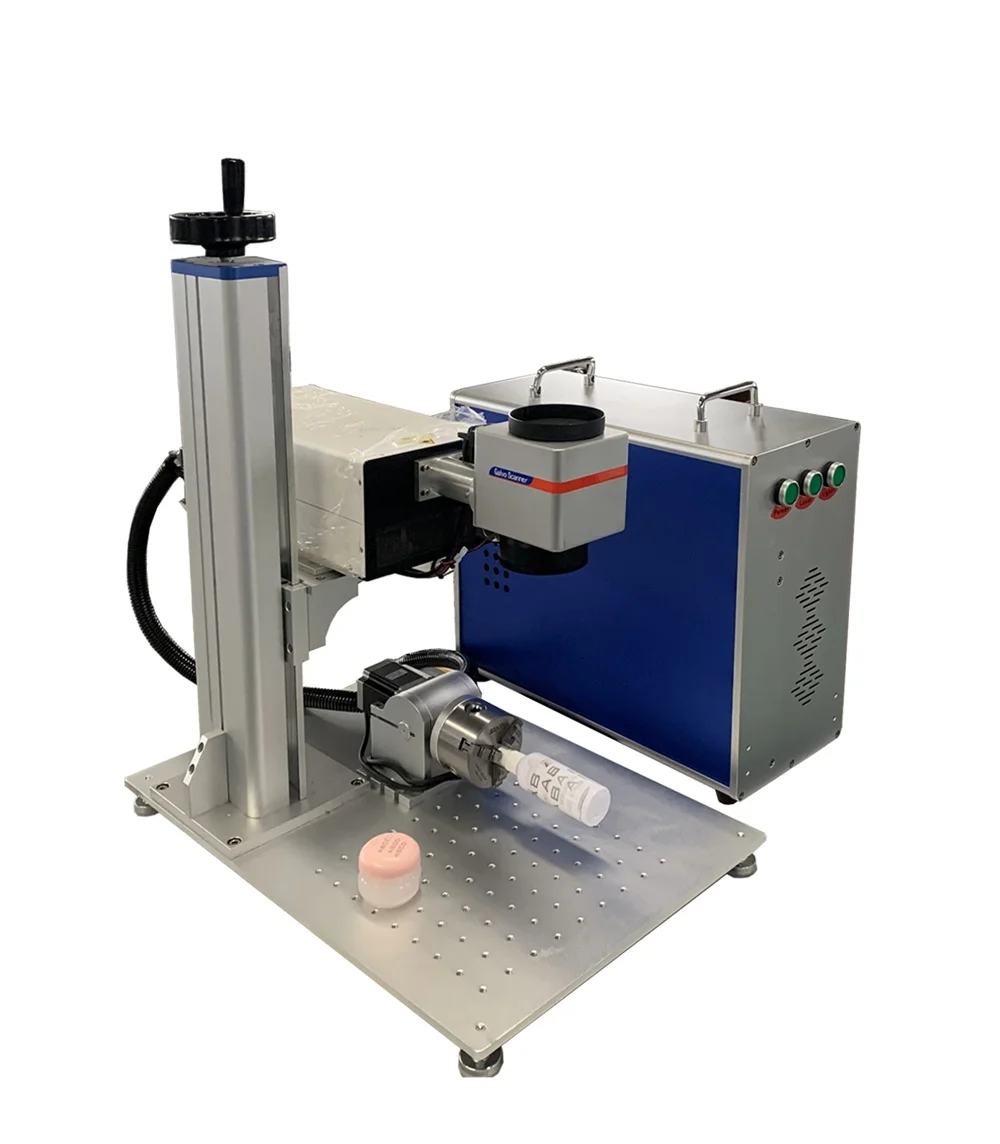 3W 5W 10W UV fiber optic  Smart Type Fiber Laser Marking Machine from Haotian Laser