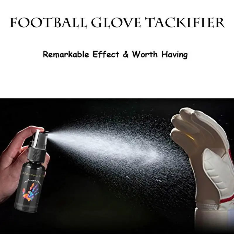 30ml aperto de futebol spray pegajoso goleiro luva de látex spray portátil luvas de boxe spray anti-deslizamento melhorado viscosidade tackifier