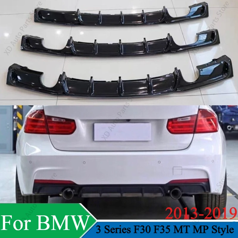 Heckstoßstangenlippe für BMW 3er F30 F31 F35 im MT MP Style 2012-2019 Diffusor Spoiler Bodykit Tuning Exterieur Zubehör