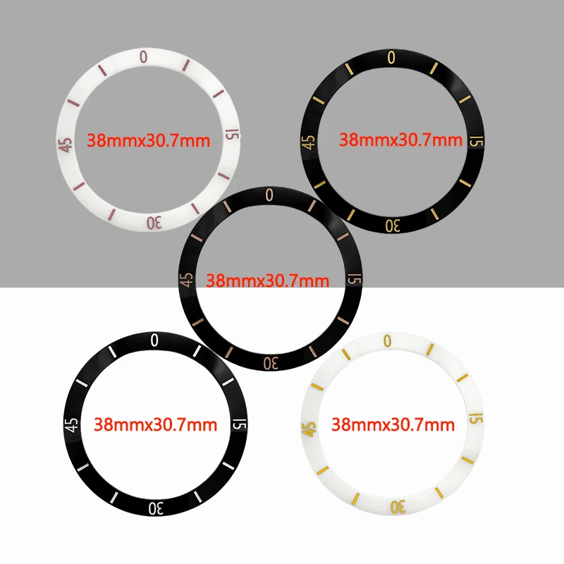 Horloge Chanel Nieuwe Stijl Keramische Bezel insert Fit Voor Sub Seiko SKX007 SKX009 Horloge Gevallen 38*30.7mm Keramische Bezel Insert Ring