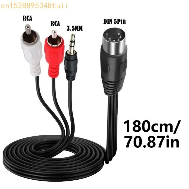 Qualité Y4QF professionnel 5p à DC3.5 mm / 2RCA Câble audios pour les systèmes audios automobiles