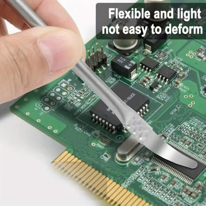 8 piezas de herramientas de extracción de chips de CPU, cuchillo de desmontaje para placa base de teléfonos móviles, hoja de tallado, palanca delgada, removedor de pegamento 2