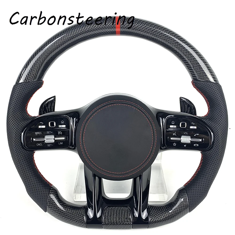 Cars accessories for Mercedes-Benz W211 W212 W221 W222 S63 C63 GLA45 C43 SLC AMG W204 W205 CLA Customized car steering wheel