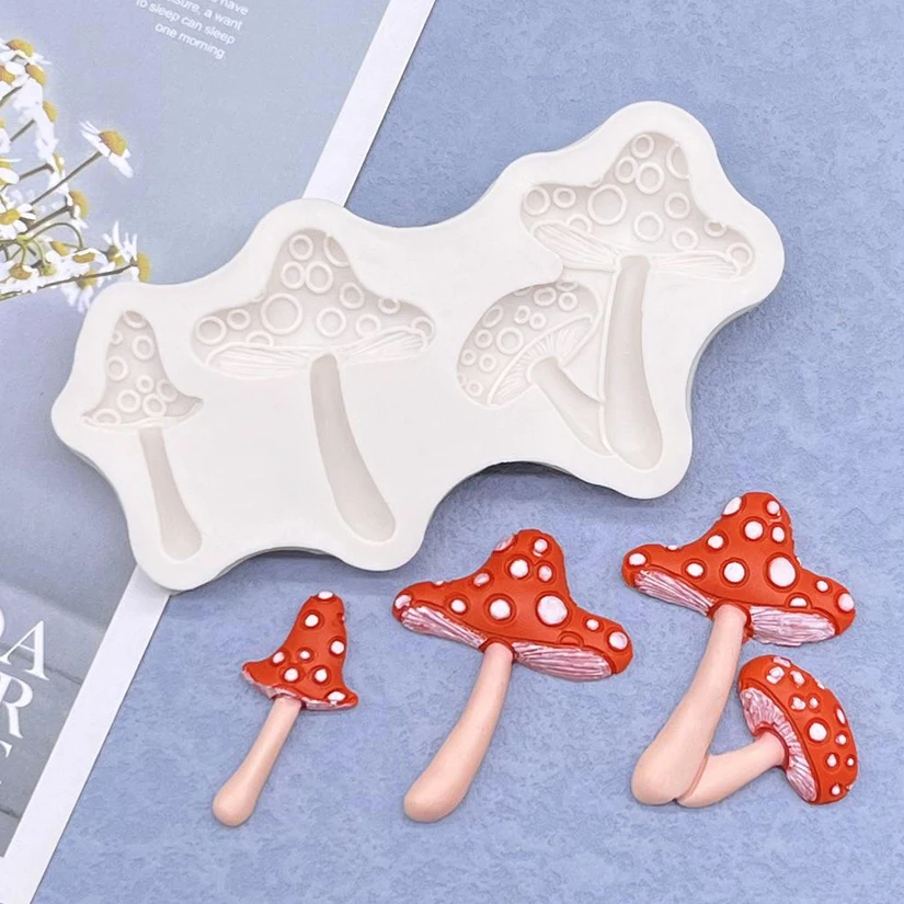 Mushroom Silicone Cake Baking Mold Sugarcraft Chocolate Cupcake Resin Tools Fondant Cake Decorating Tools