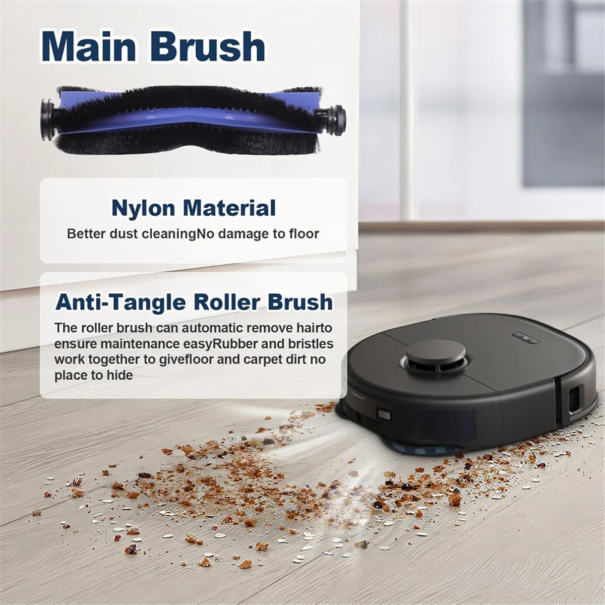 FNJK-23PCS Vervanging Accessoires voor Eufy X10 Pro Omni Vacuüm Onderdelen Hoofdborstel Mop Doek Zijborstels HEPA Filter Stofzakken