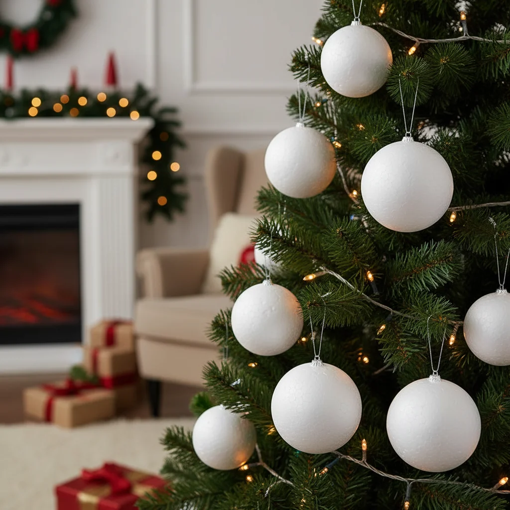 

Crafts Mini Foam Balls White Round Christmas Balls Polystyrene Christmas Ornaments Modelling
