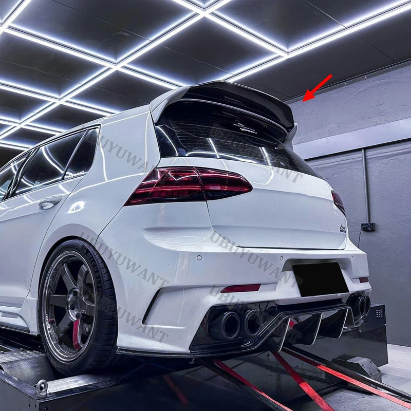 For Volkswagen GOLF7 MK7 GOLF7.5 MK7.5 2014-2019 Aspec Ppv400 Wholesale ABS Rear Trunk Lid Car Spoiler Ducktail Lip Wings