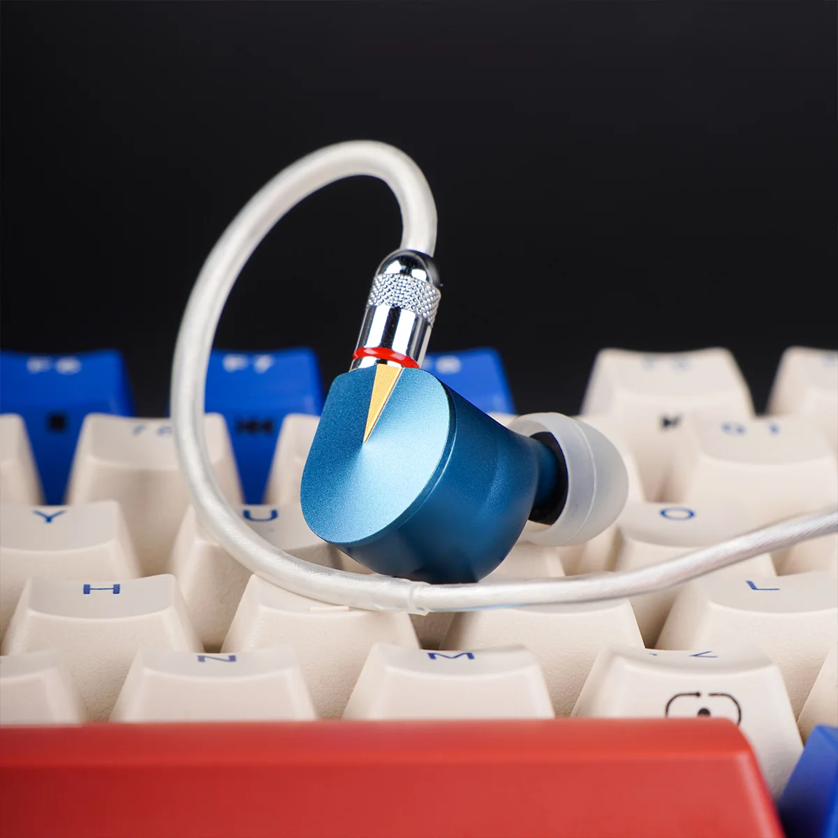 NICEHCK F1 Pro 14,2 mm vlakke membraandriver HiFi muziek CNC metalen oortelefoon 2-pins in-ear monitor IEM-hoofdtelefoon 4,4 mm gebalanceerd