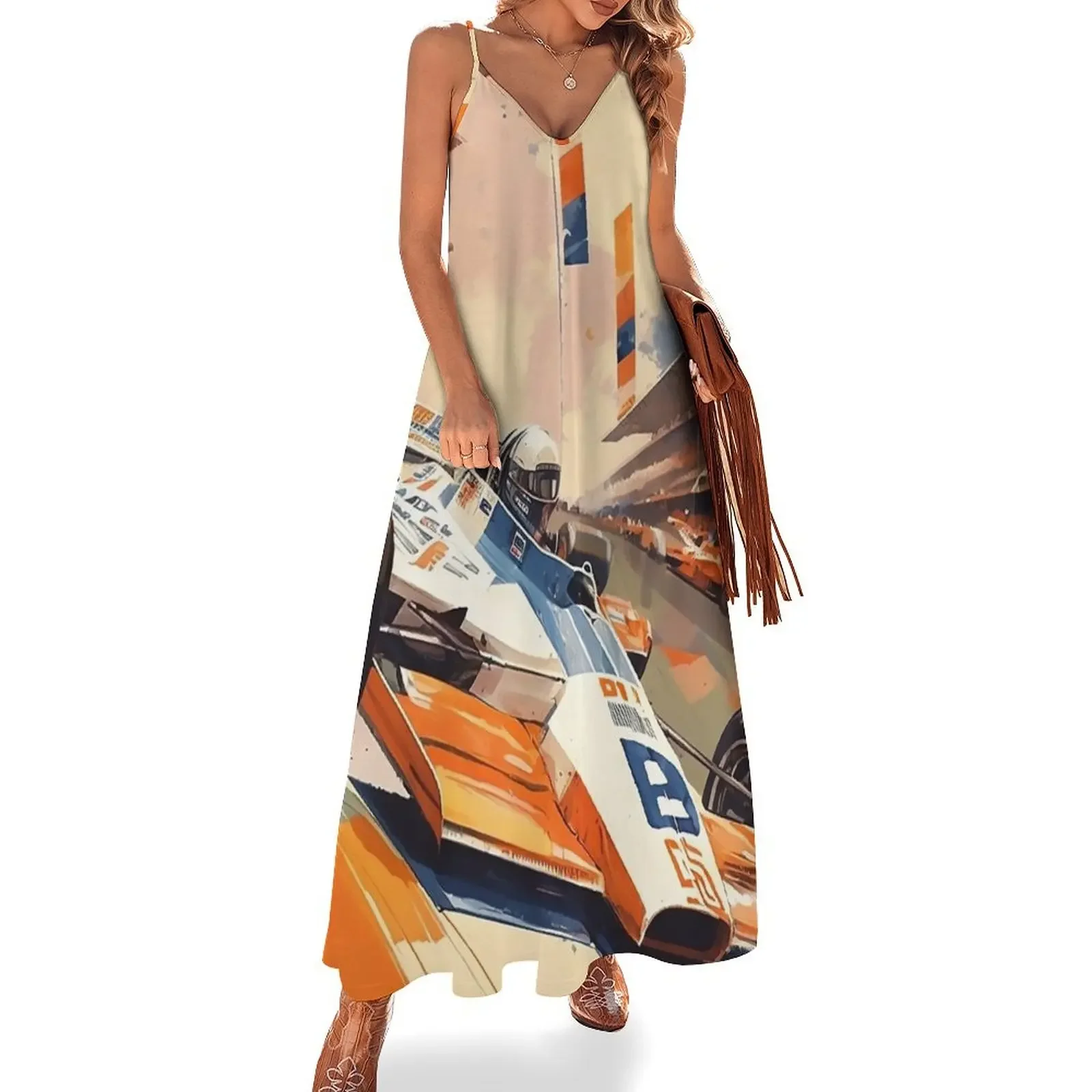 

Indy Retro Racer Sleeveless Dress clothes prom dress Womens dresses Dress