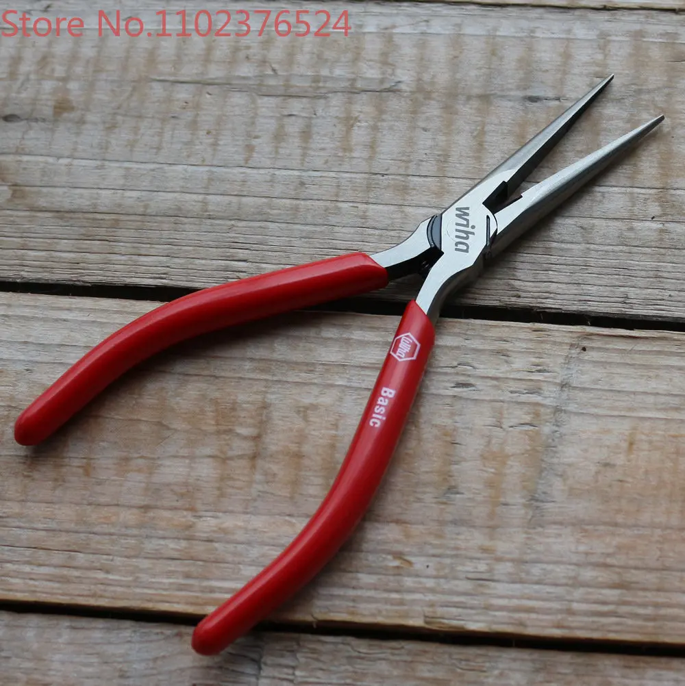 German Weihan Wiha imported mini pointed nose pliers with a total length of 160mm and a hardness of 6.5 inches HRC62