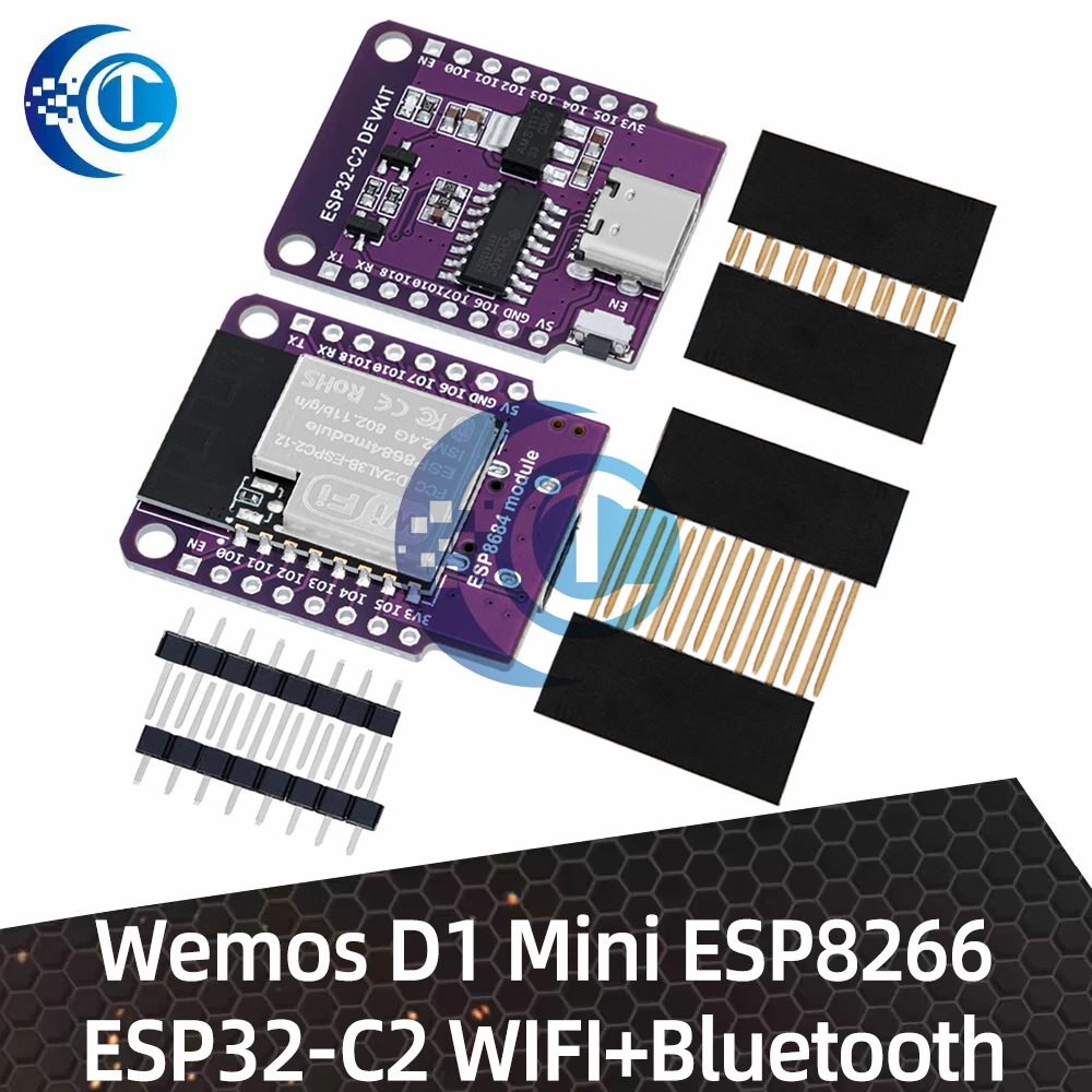 Wemos D1 Mini ESP8266 ESP32 ESP32-C2 ESPC2-12 DevKit Serial WIFI+Bluetooth CH340G ESP8684 Development Board Module For Arduino