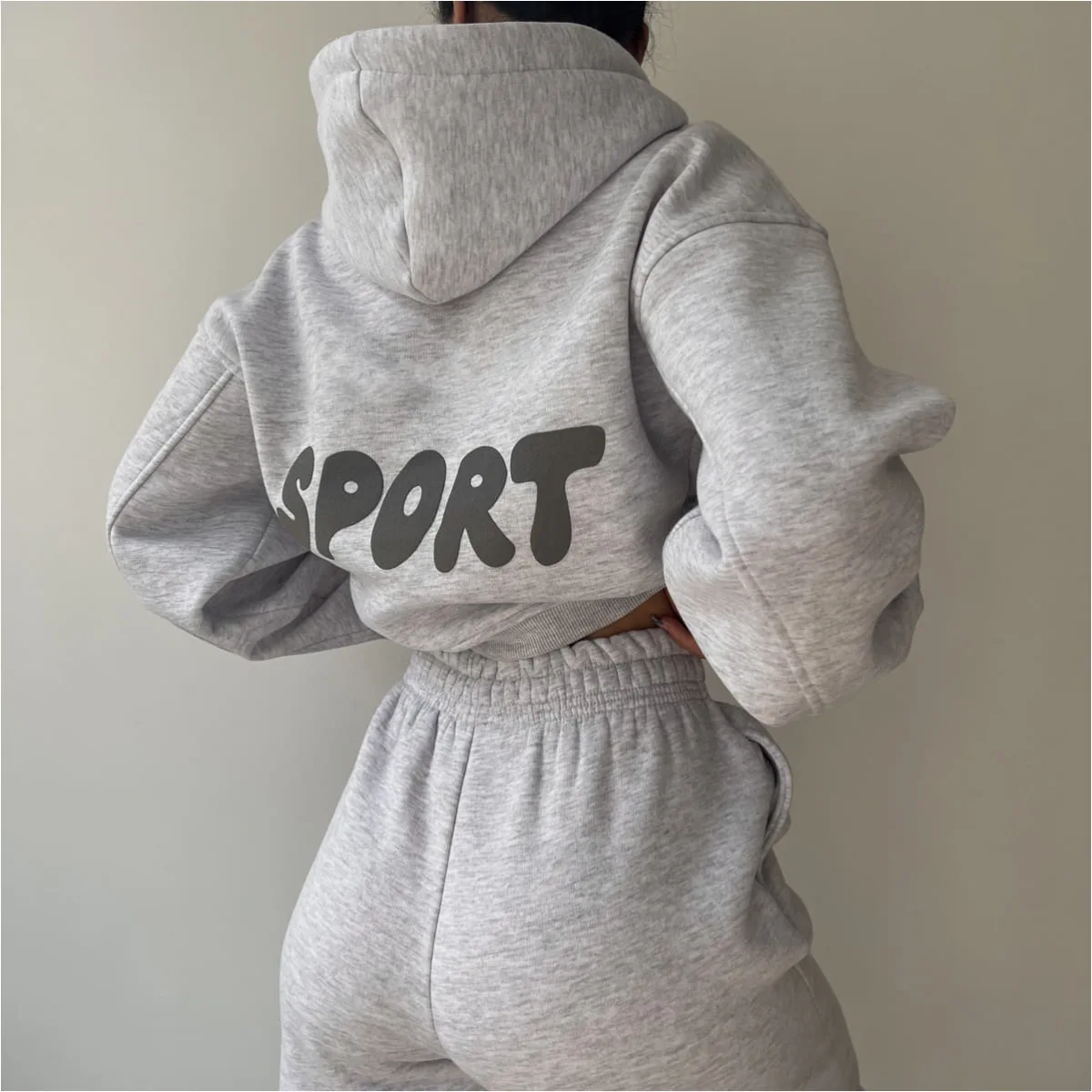 

Spring Autumn Women 2 Piece Set Outfit Female Alphabet Workout Sweatshirt + Sport Pants Trousers Women's New In Matching Sets