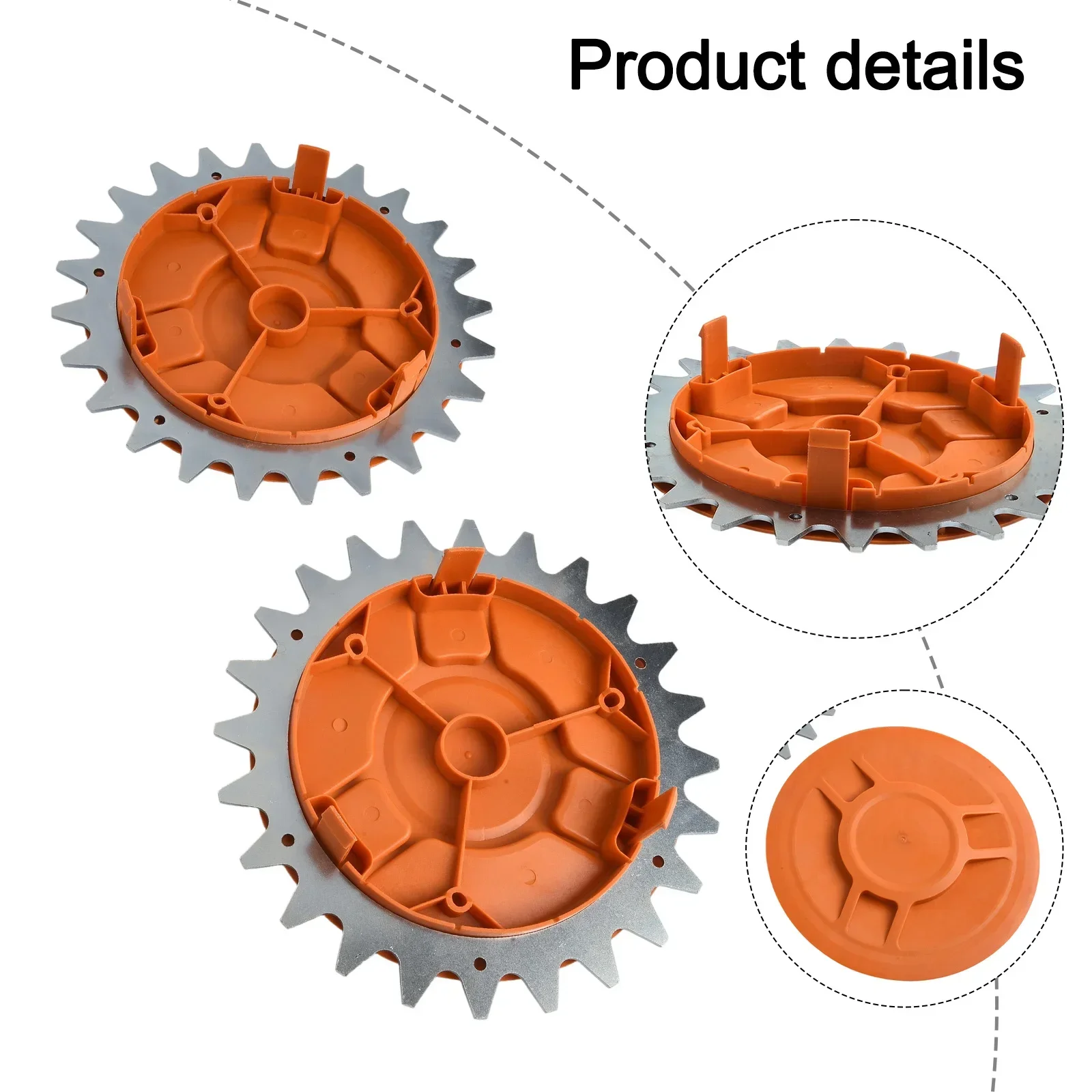 Lawn Mower AcceFor SFor SorieFor S RobuFor St For S&M Wheel Hub Cover in Orange for Improved For Stability and ViFor Sibility
