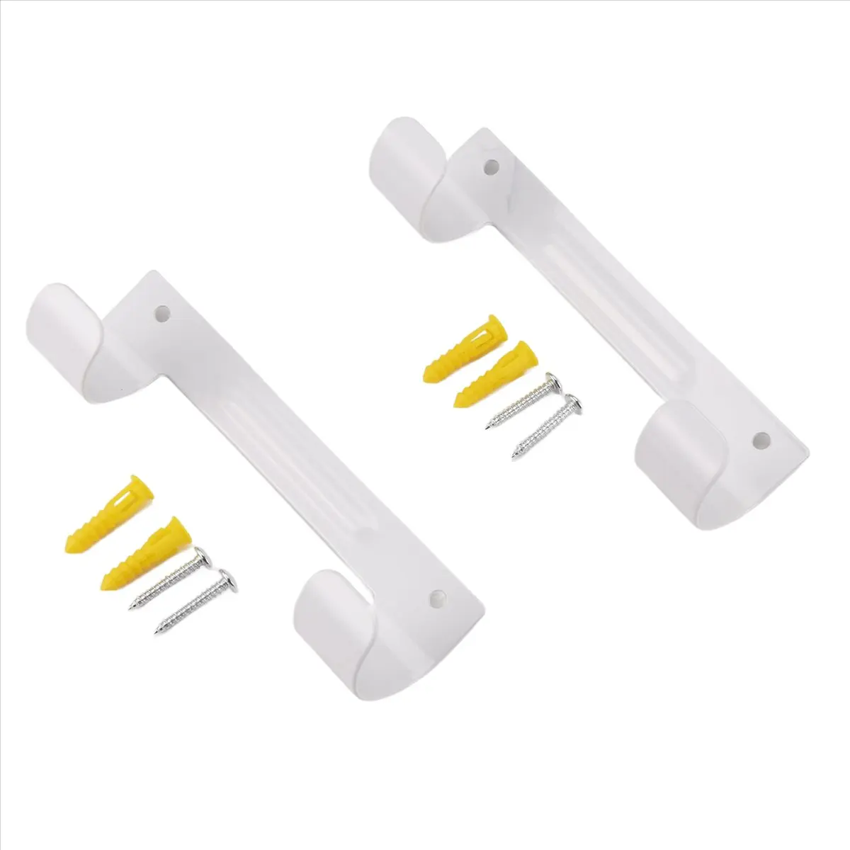[Value Pack]2Pack Ironing Board Hanger,Wall Mounted Ironing Board Holder for Laundry Rooms (White)