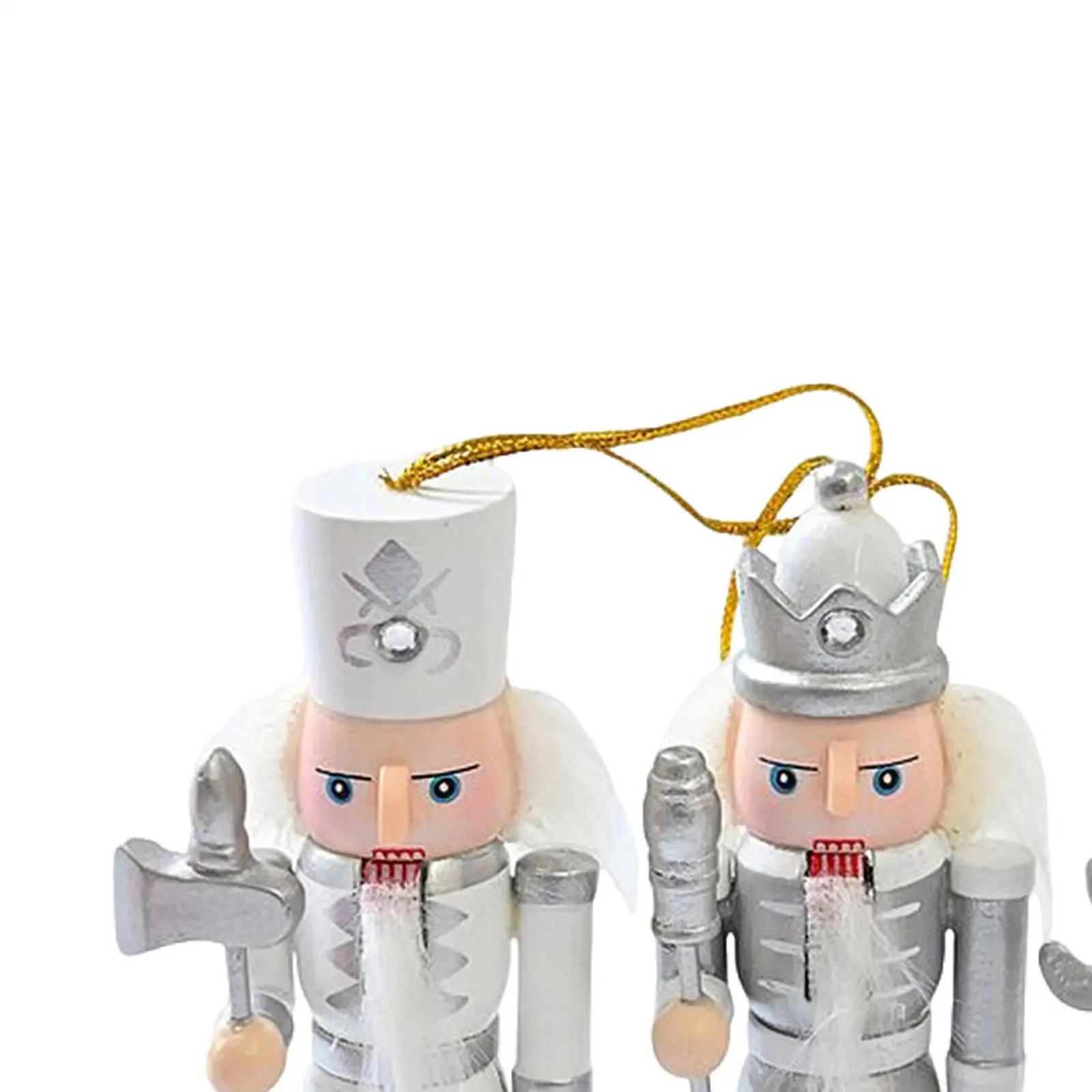 4x Nussknacker Figur Anhänger Weihnachten Nussknacker Figur Weihnachtsdekoration Weihnachten