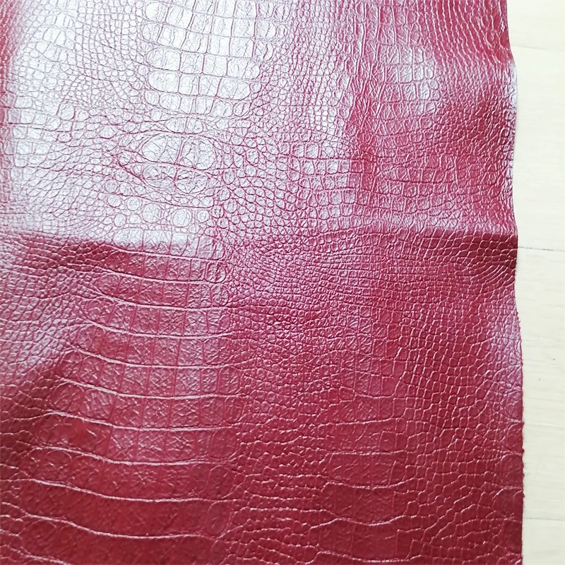 1.2/1.5mm Alligator Cowhide. First Layer Leather. Real Leather Fabric. Handmade DIY For Shoes And Bags. Full-Sheet Cutting