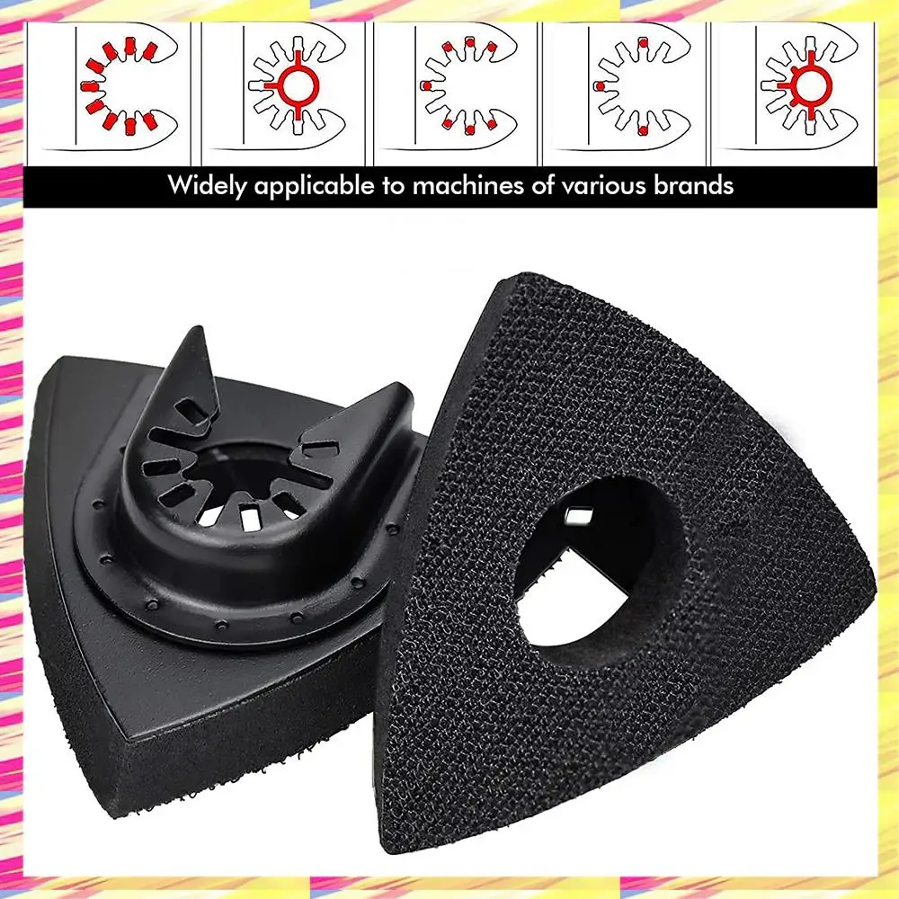

ABJJ 4Pcs Sanding Pads 80 Mm For Attaching Pads, Multi-Tool Blades Oscillating Multi Tool Accessories For Worx Mikita
