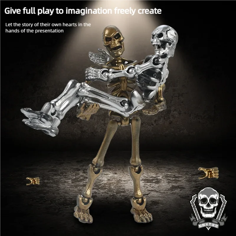 Squelette multi-articulé jouet mobile Multi forme 13 figurine décoration bricolage Mannequin Mecha assembler modèle enfants jouets cadeaux