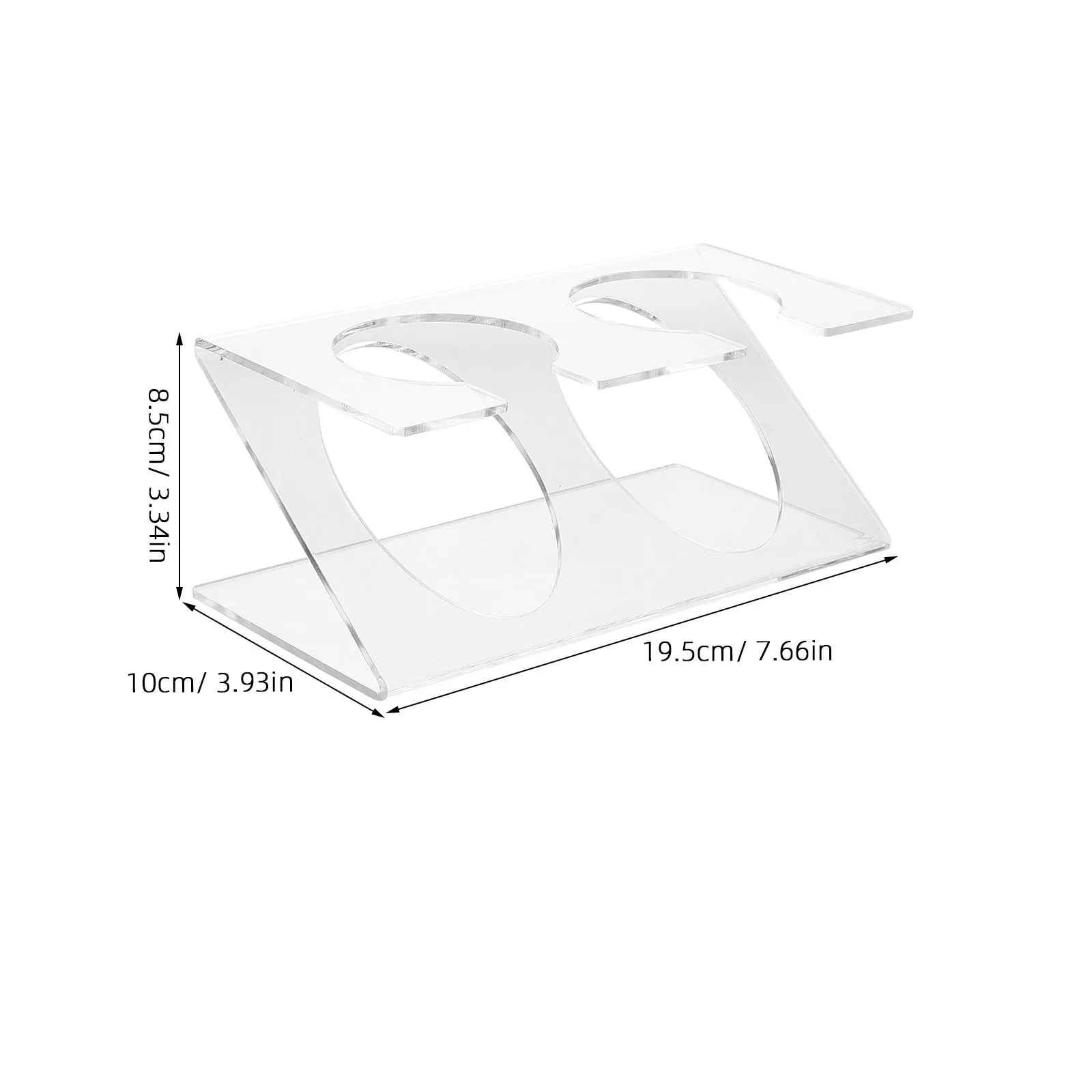 Clear Acrylic Coffee Bean Display Rack with Sturdy -Slot Test Tube Holder for Fresh Storage Elegant Tea Bar Kitchen
