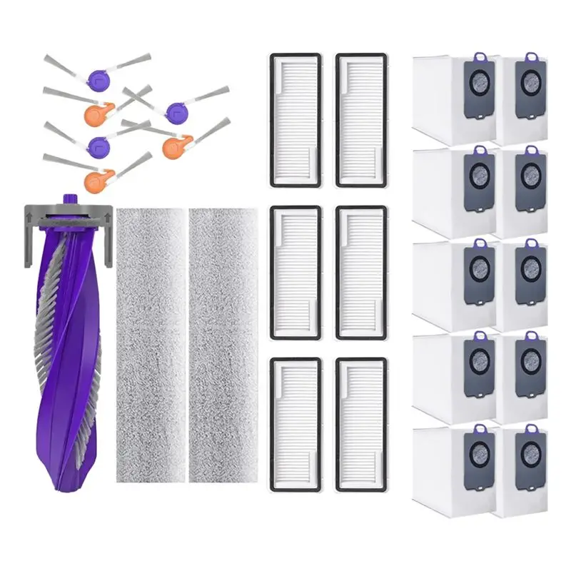 

ABXH для Narwal Flow, сменные аксессуары, основная боковая щетка, HEPA-фильтр, швабра, роликовый мешок для пыли, запасные части